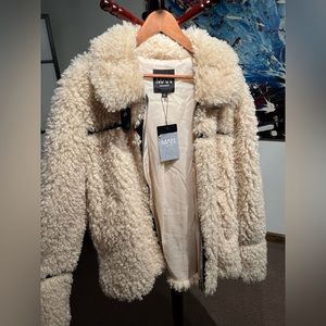 Boohoo-man faux sheep fur coat
